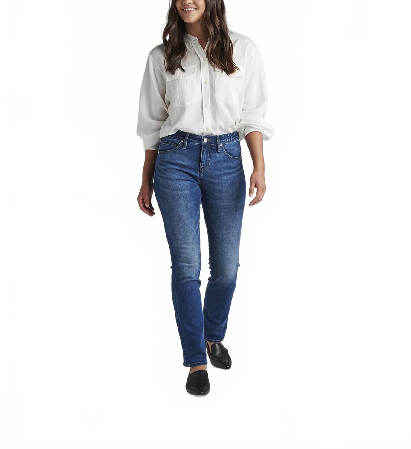 

Прямые джинсы Ruby в цвете Торн Блю JAG, синий