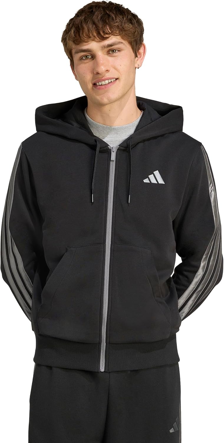 Толстовка с капюшоном Essentials HLD FZ Толстовка с капюшоном JVI19 Мужская Adidas, черный