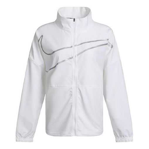 

Куртка (WMNS) Nike Large Woven Stand Collar Training Sports White Jacket DA0498-100