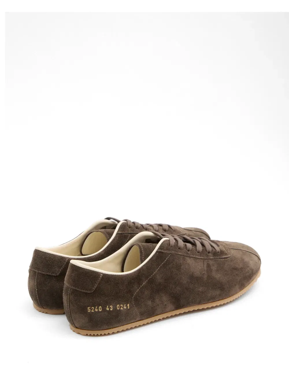 Замшевые кроссовки для вождения Common Projects, коричневый — фото 3
