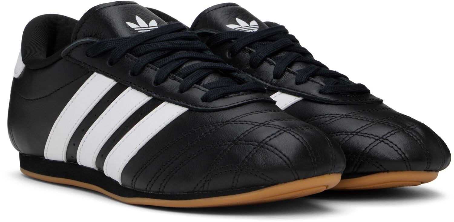 Черные кружевные кроссовки для тхэквондо Adidas Originals, Core black/Cloud white/Gum — фото 4
