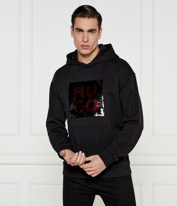 

Толстовка Hugo Deseqino Relaxed Fit, черный