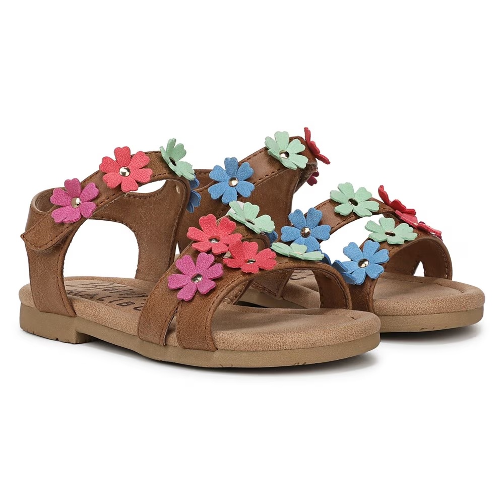 

Детская сандалия с рисунком подсолнуха Blowfish Malibu для малышей, tan multi faux leather