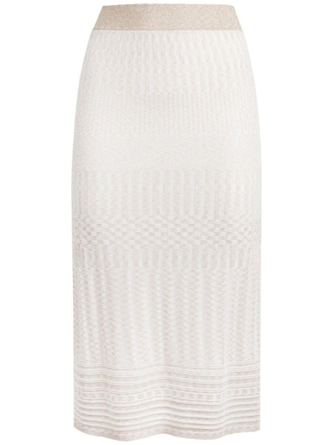 

Missoni юбка миди из ткани ламе, белый