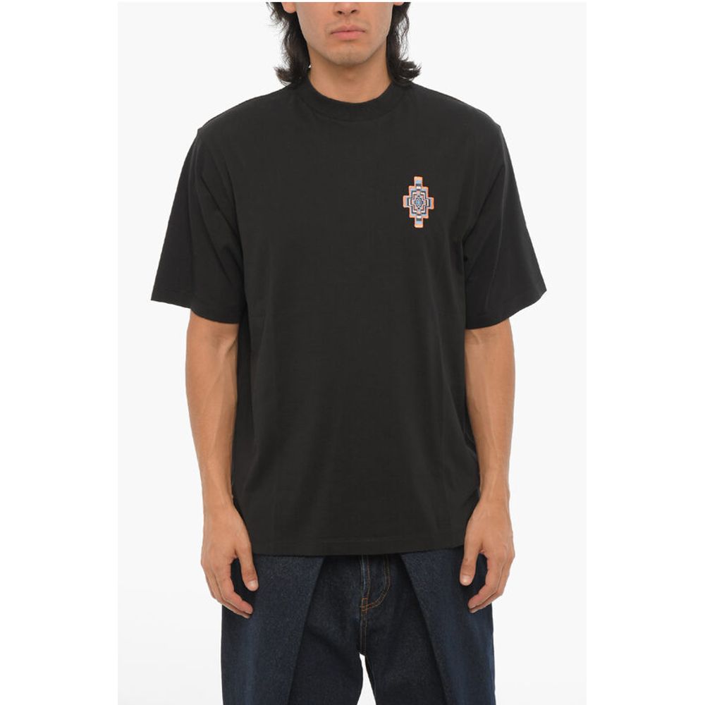 

Однотонная футболка с круглым вырезом OPTICAL CROSS Marcelo Burlon, Black