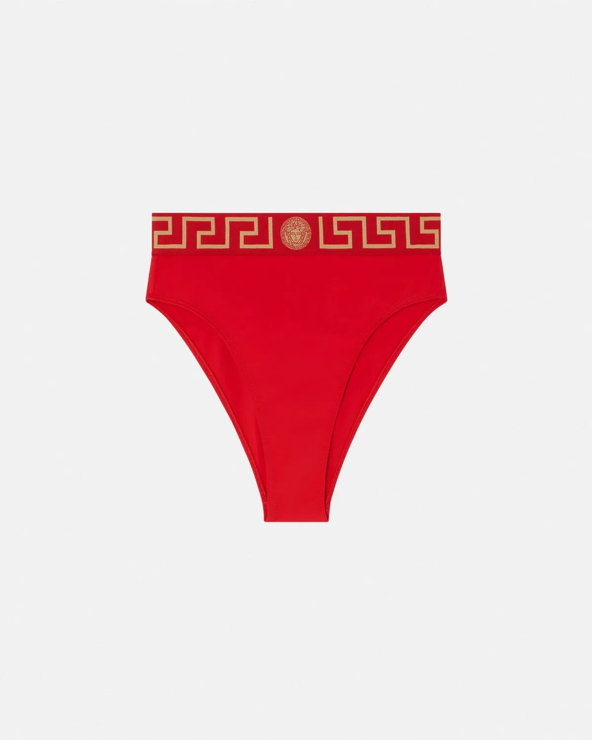 Бикини с завышенной талией из материала ECONYL VERSACE, красный