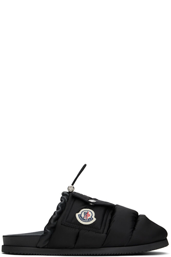Черные тапочки «Mon Pocket» Moncler