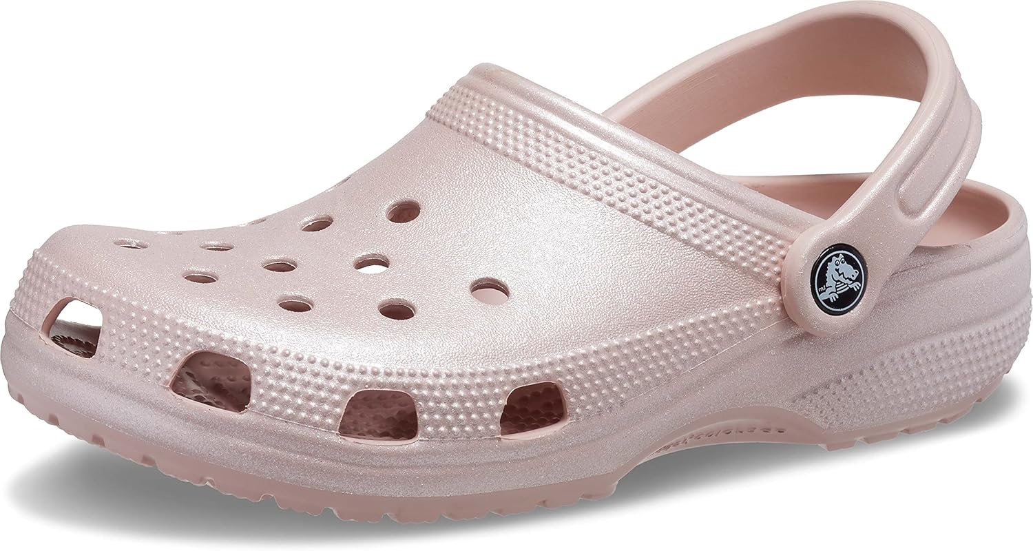 

Унисекс сабо Crocs Classic с блестками, розовый