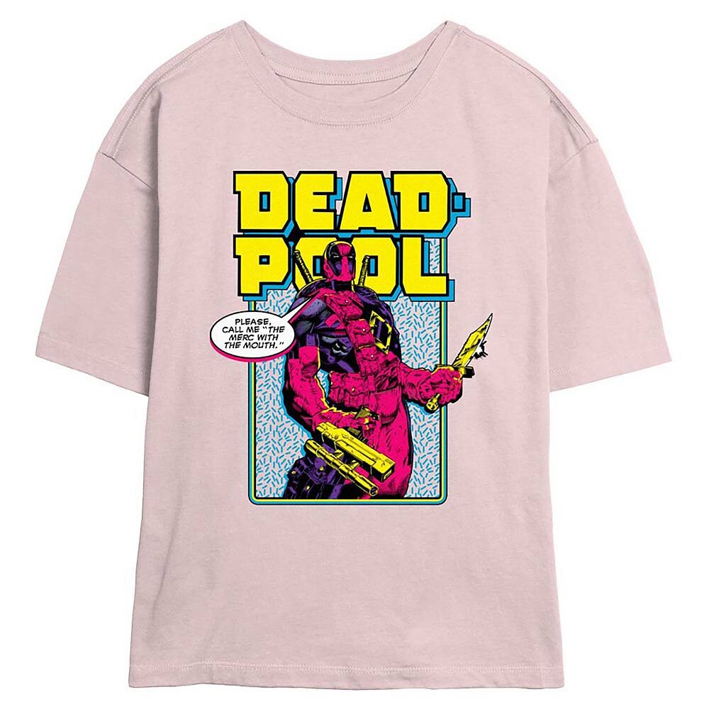 

Детская футболка с рисунком Marvel Deadpool Please Call Me Skimmer, цвет Blush