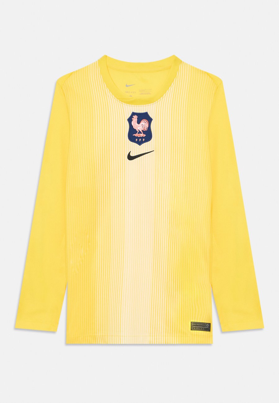 Топ Nike Performance WOMENS EC25 FRANCE GOALKEEPER JERSEY UNISEX, Lightening/Coconut Milk/Black/Yellow — фото 3