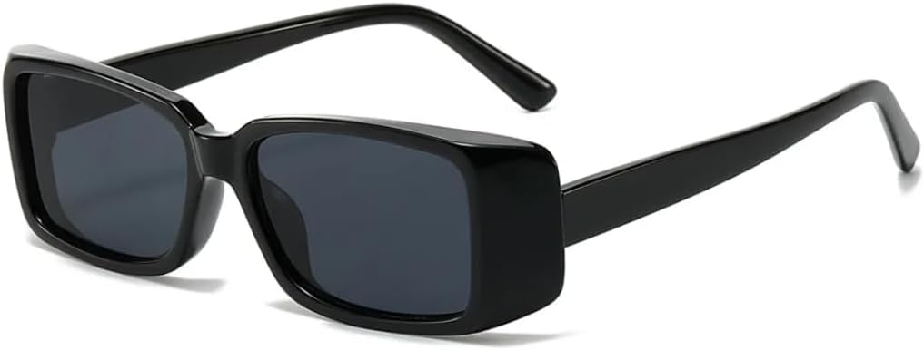 

Солнцезащитные очки для мужчин и женщин - защита UV400 - компактная легкая оправа, цветные линзы, подходят для занятий спортом на открытом воздухе и вождения DSVIGF, Black