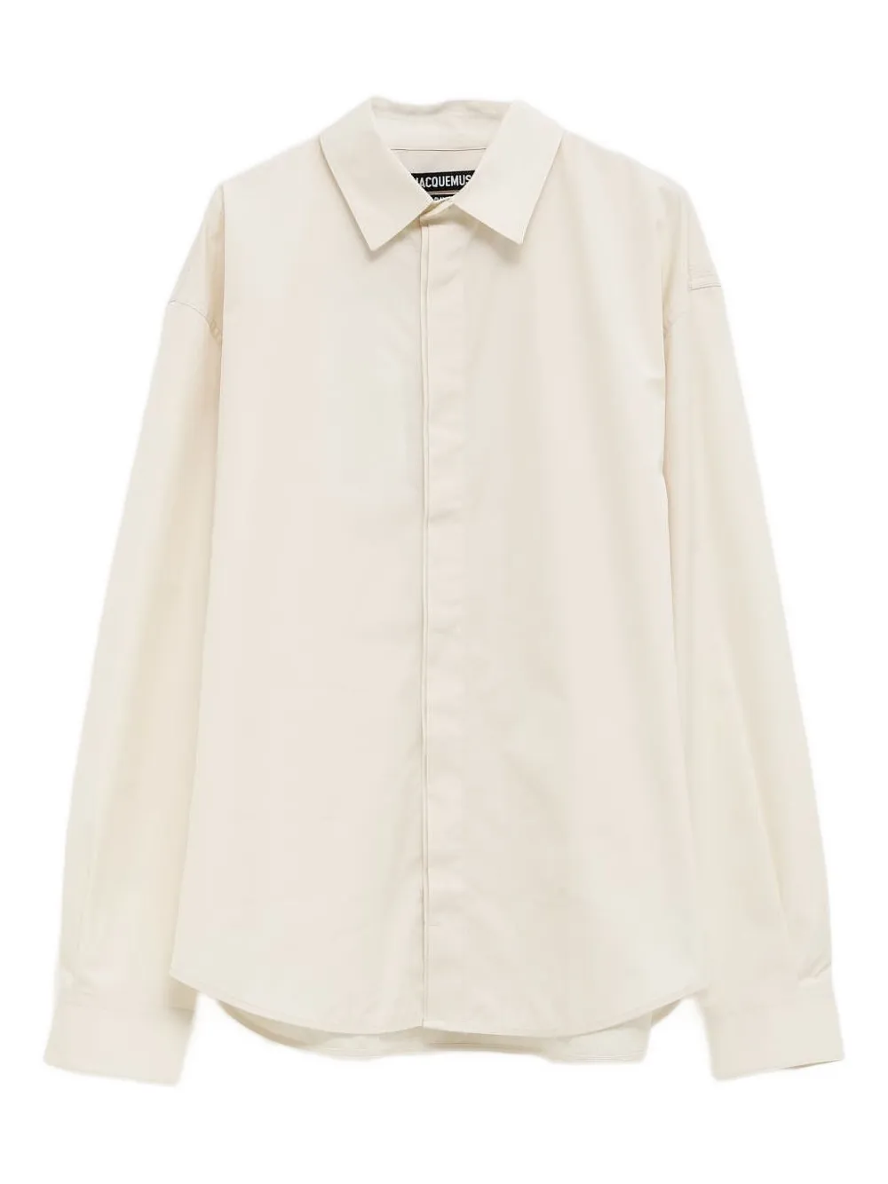 

Рубашка с фирменной вышивкой JACQUEMUS, нейтральный