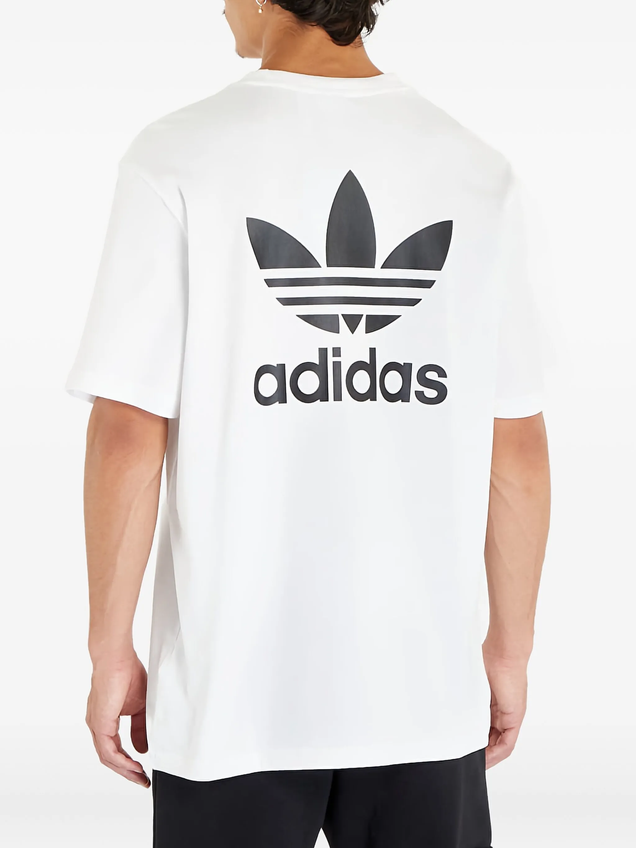 

Футболка свободного кроя с логотипом Adidas, белый