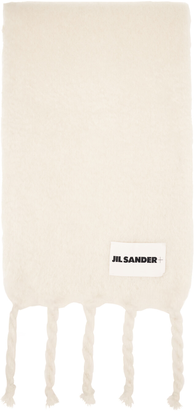 

Простой шарф Jil Sander, белый