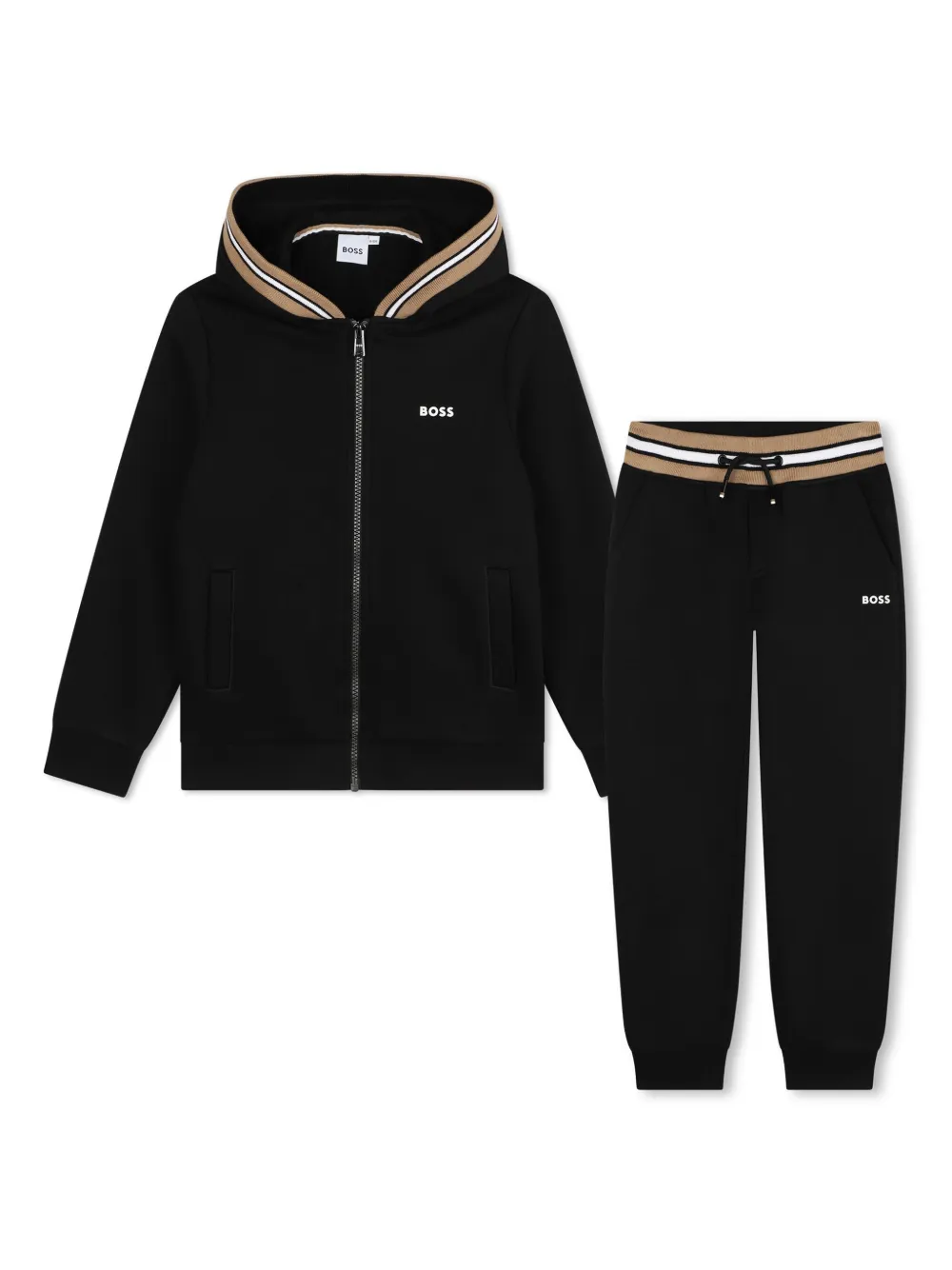 

Спортивный костюм с логотипом BOSS Kidswear, черный