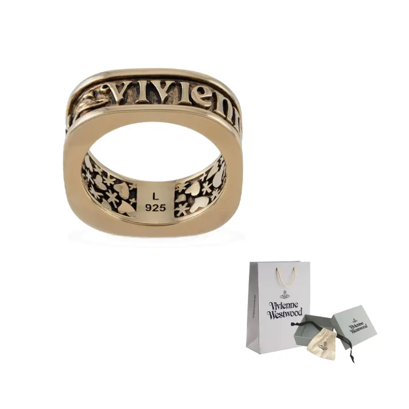 

Гравированное квадратное кольцо Scilly Vivienne Westwood