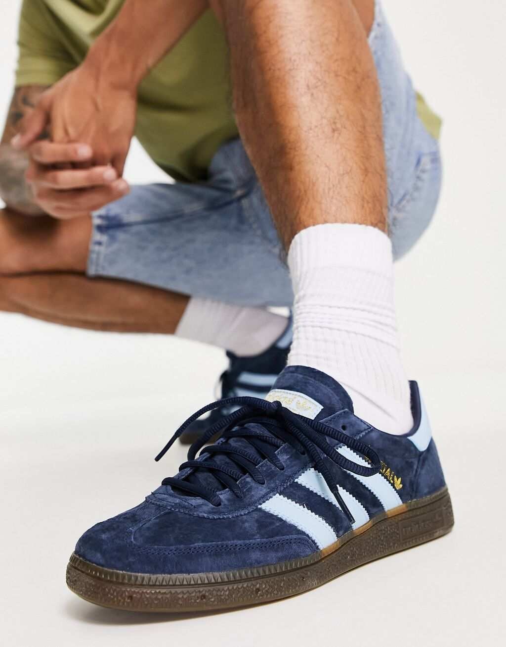 

Кроссовки мужские Adidas Originals Handball Spezial замшевые, темно-синий