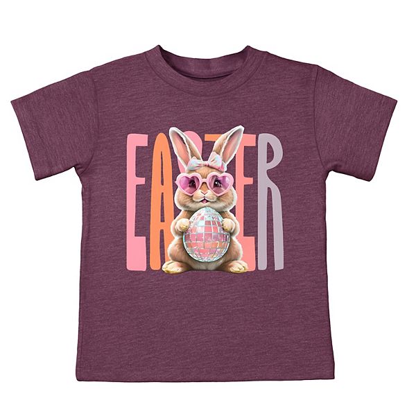 

Футболка с принтом Easter bunny disco ball The Juniper Shop, Plum