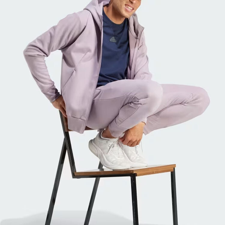 Куртка ZNE мужская сиреневая Adidas, светло-фиолетовый — фото 4