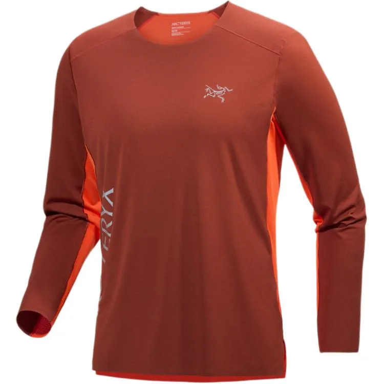 Футболка Downword мужская Arcteryx, Redwood Brown/Warm Sun Orange/Sequoia/Solaris