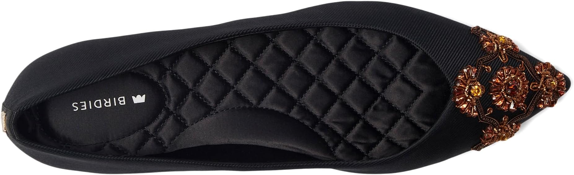 Балетки Birdies The Goldfinch 15 Ballet Flat, цвет Black Jeweled Silk — фото 2