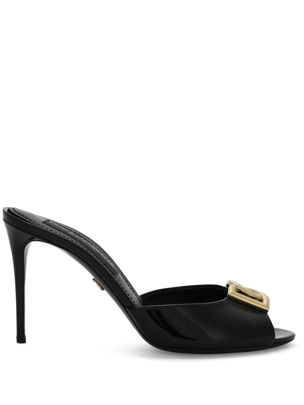 Лакированные мюли DOLCE & GABBANA, черный