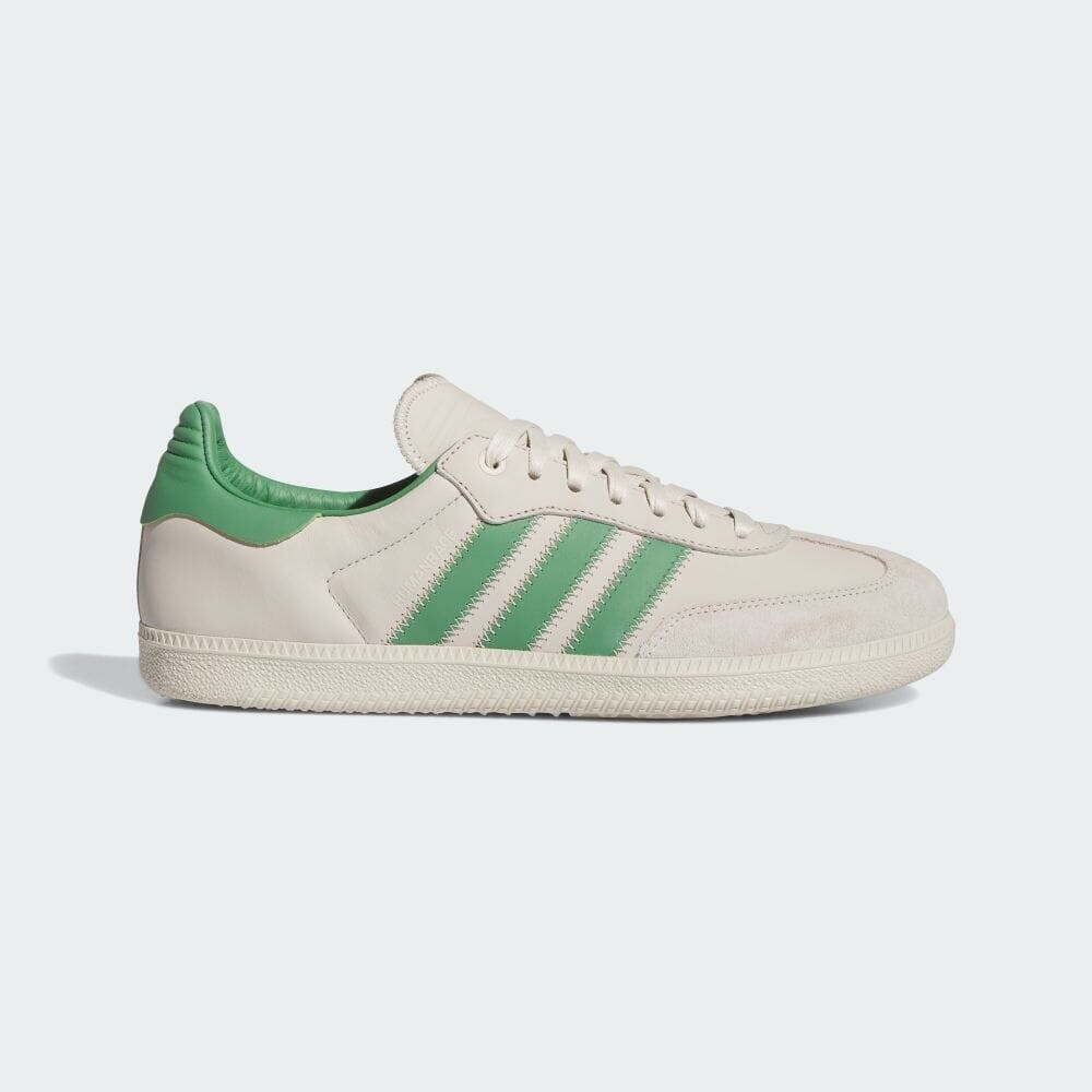 

Кроссовки Adidas PHARRELL WILLIAMS HUMANRACE SAMBA, цвет Prerubbed Green/Alumina/Alumina