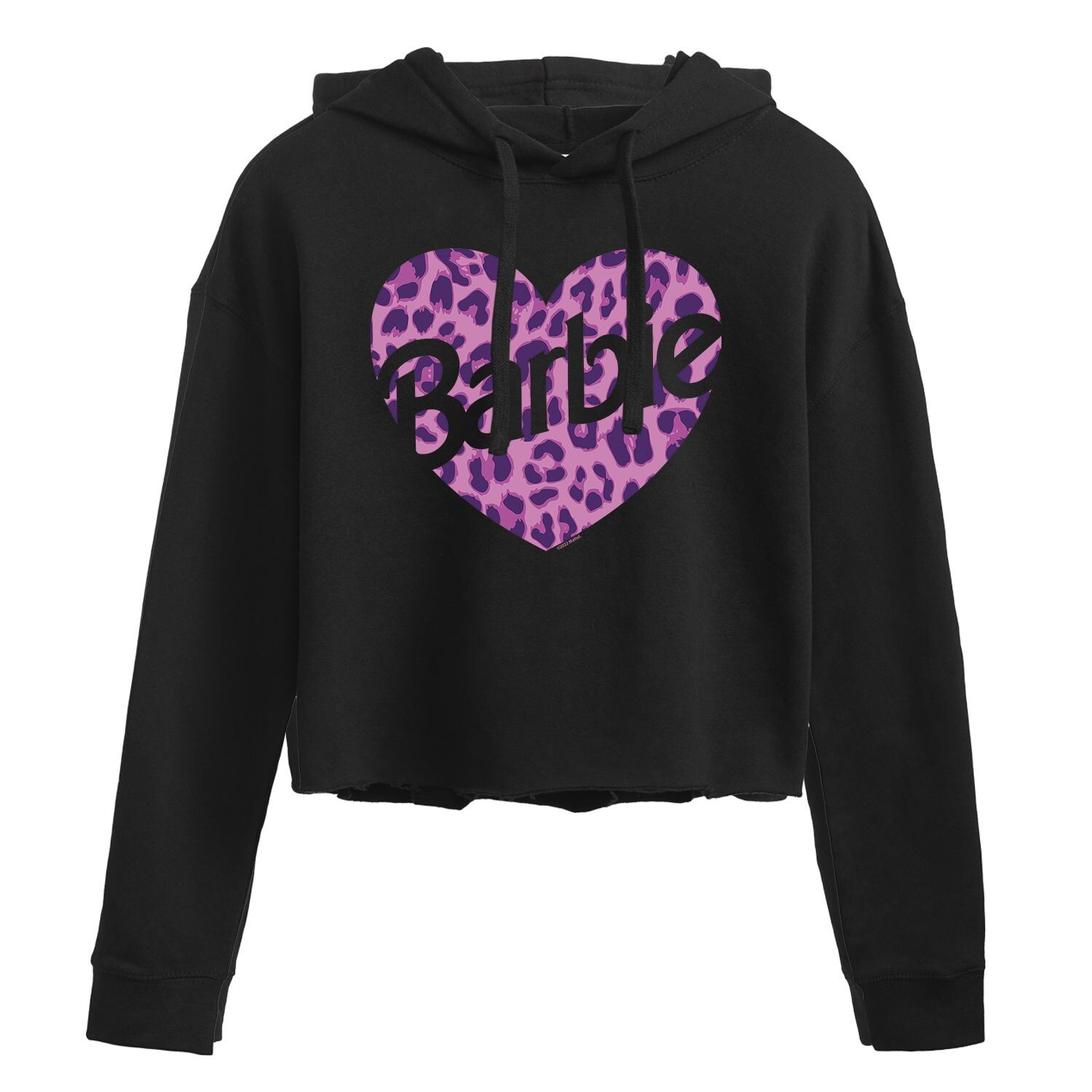 

Худи с рисунком и рисунком Barbie Leopard Heart Licensed Character, черный