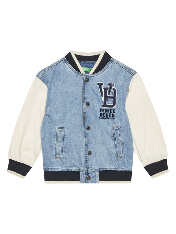 

Куртка-Бомбер стандартный крой 2R76CN069 United Colors Of Benetton, синий