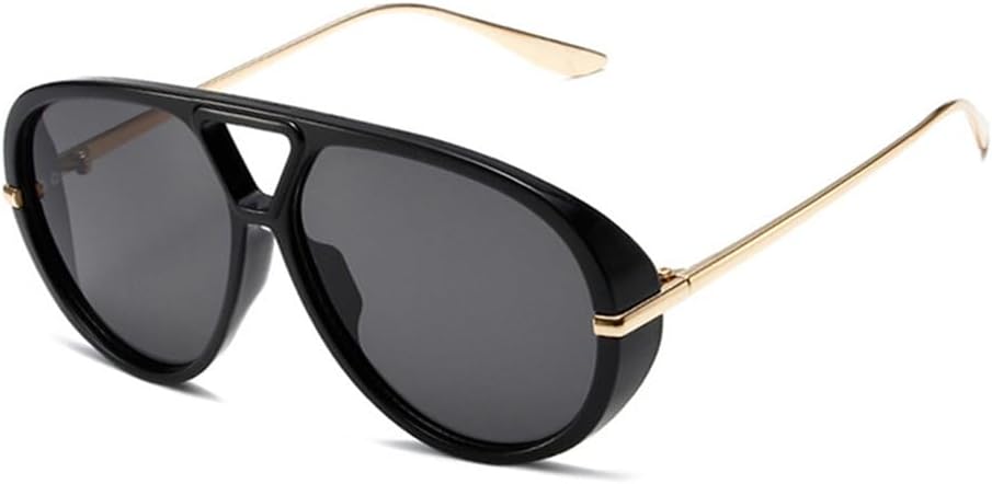 

Солнцезащитные очки UV400 с двойной перемычкой, увеличенного размера, в стиле панк, с градиентным переходом, подходят для женщин и мужчин, для бега и занятий спортом на открытом воздухе UYPTK, Black Grey