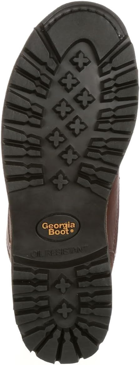 Унисекс рабочие ботинки Georgia Boot с стальным носком и водонепроницаемые, коричневый — фото 3