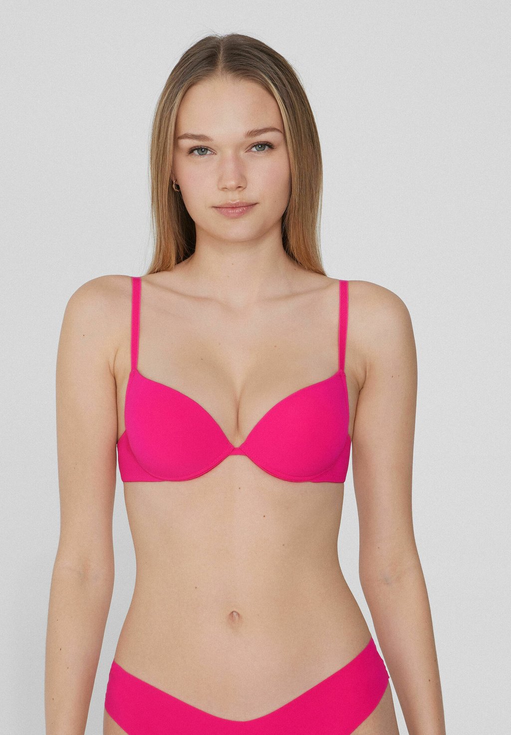 

Бюстгальтер пуш-ап SUPER LOS ANGELES Tezenis, неоново-розовый