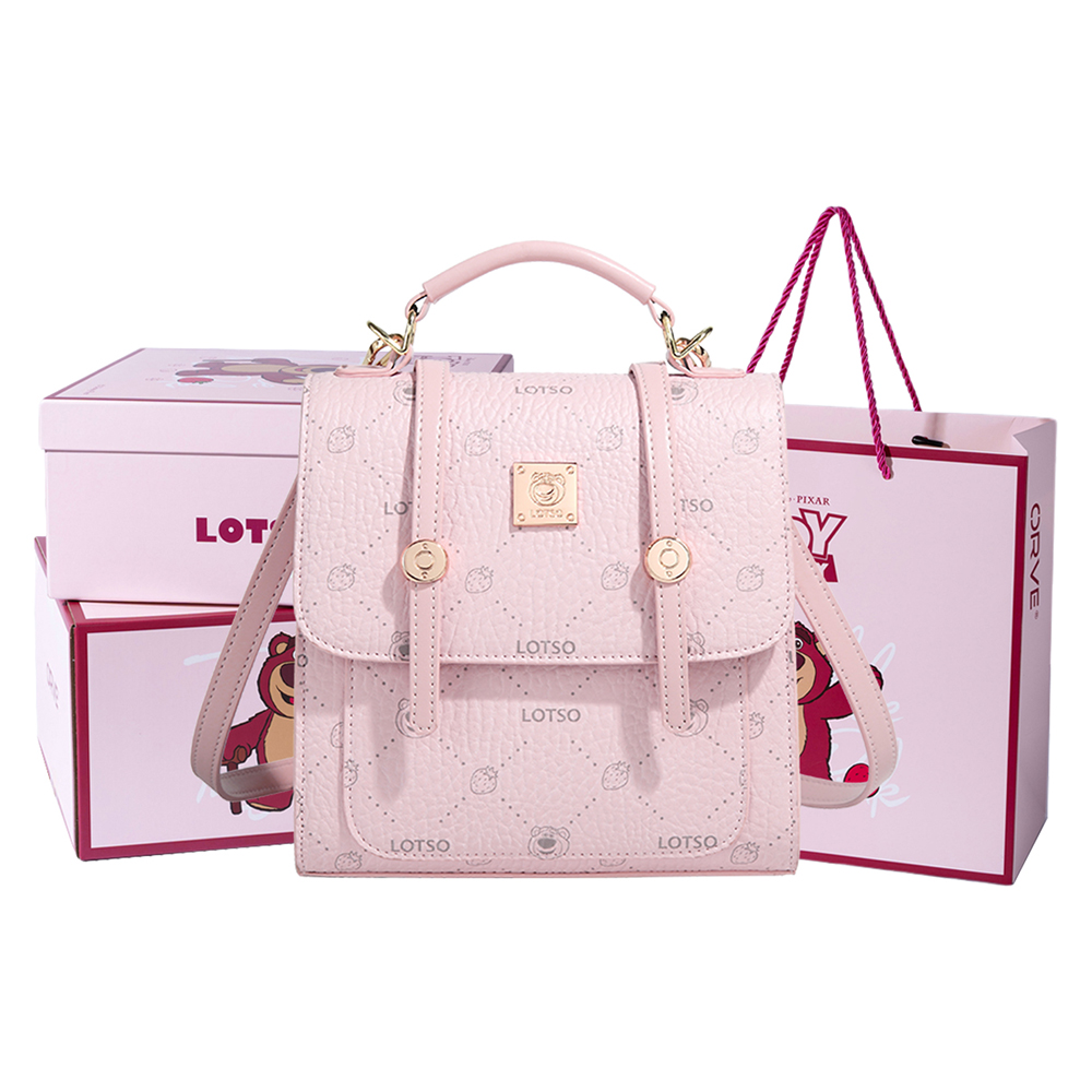 

Disney Сумка через плечо Lotso из искусственной кожи, кроссбоди, женская сумка 2 в 1, рюкзак, мультиколор