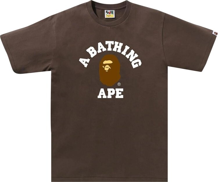 

Футболка BAPE College 'Brown', коричневый