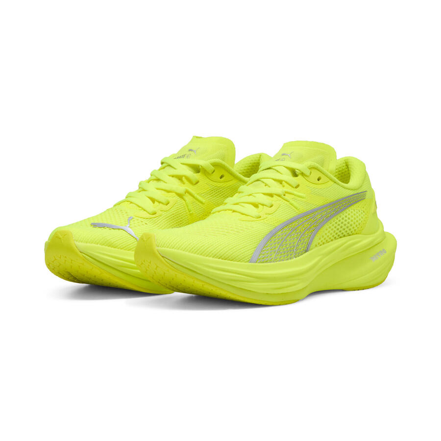 Кроссовки Deviate NITRO 3 женские PUMA Yellow Alert Silver Metallic