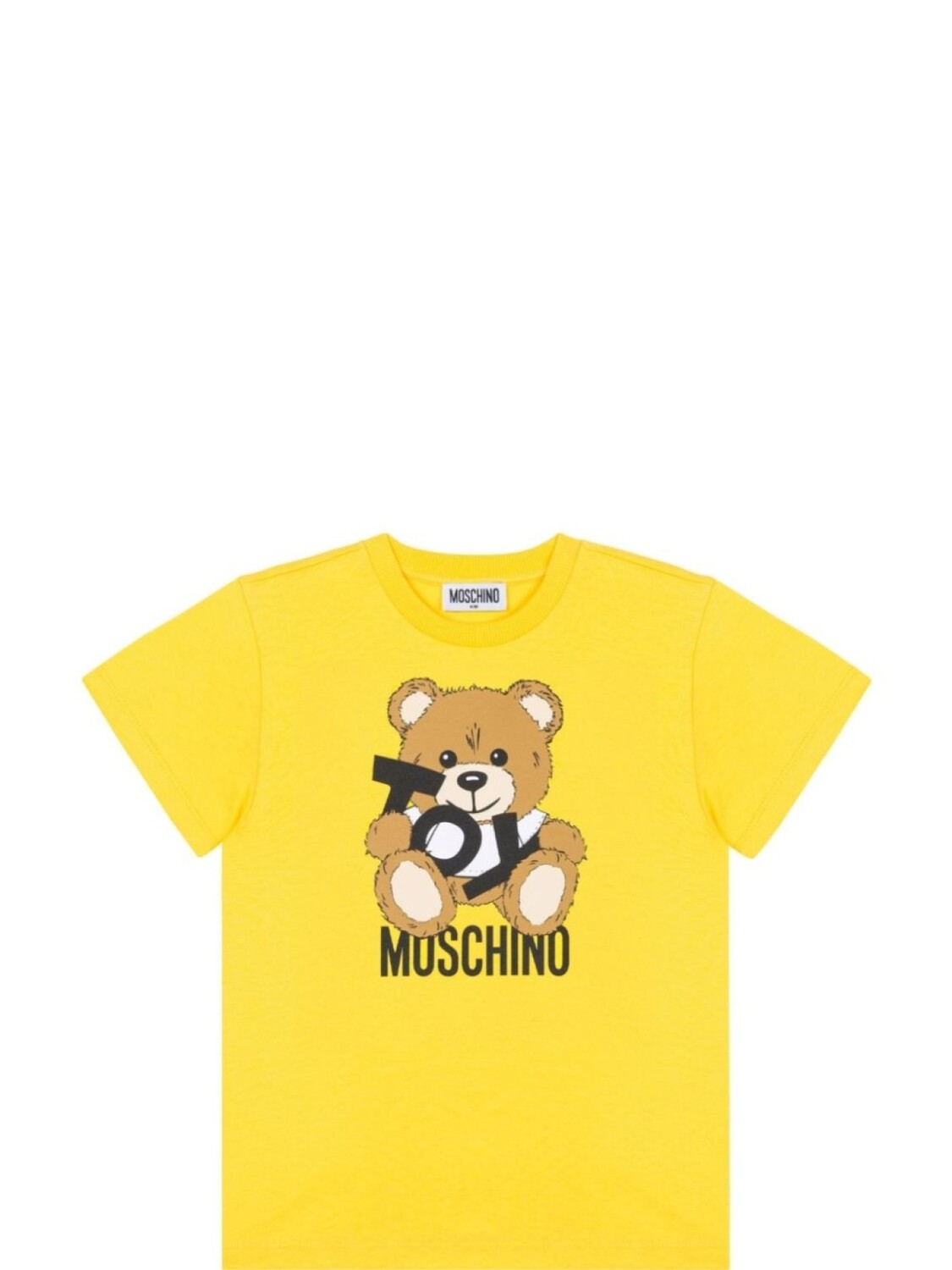 

Футболка Moschino Kids с принтом плюшевого мишки, желтый