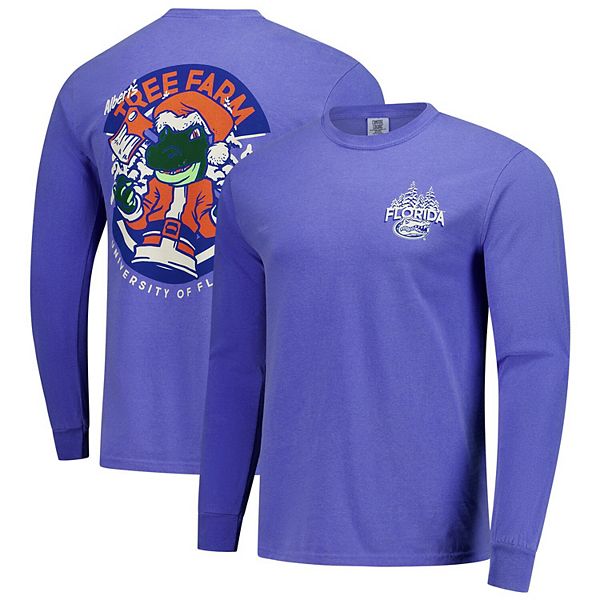 

Мужская футболка с длинным рукавом royal florida gators tree farm comfort colors Image One