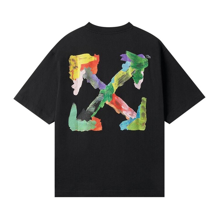 Футболка Off-White Brush Arrow Over Skate Short-Sleeve 'White/Multicolor', белый — фото 2