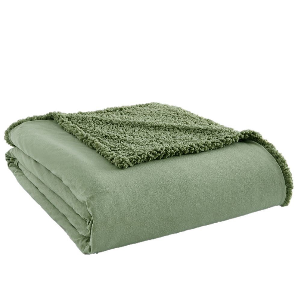 

Одеяло Micro Flannel Sherpa, цвет Willow
