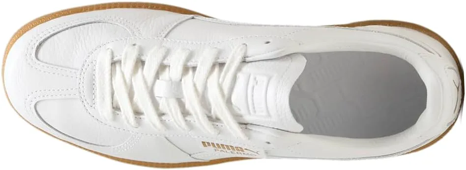 Мужские кроссовки PUMA Palermo Premium на шнуровке повседневные - белые, белый — фото 4