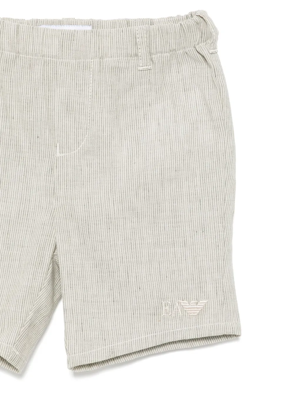 Комплект из футболки и шортов с логотипом Emporio Armani Kids, серый — фото 3
