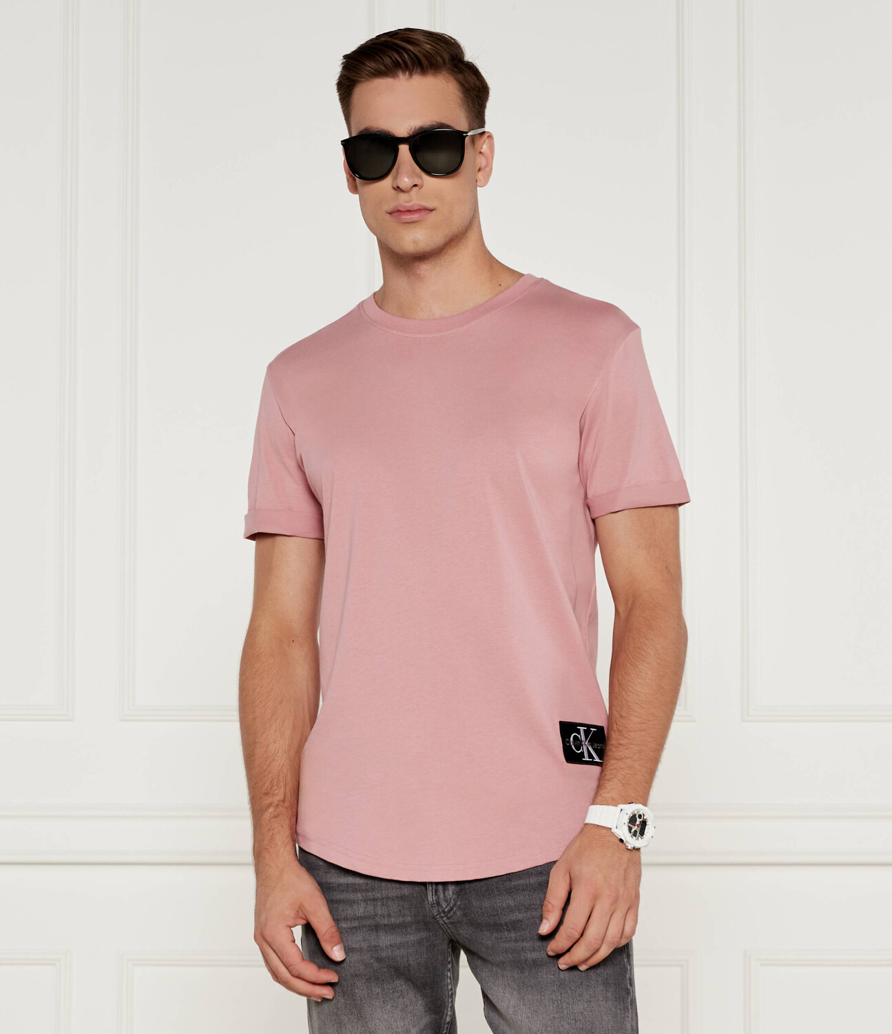 

Футболка CALVIN KLEIN JEANS Regular Fit, роза