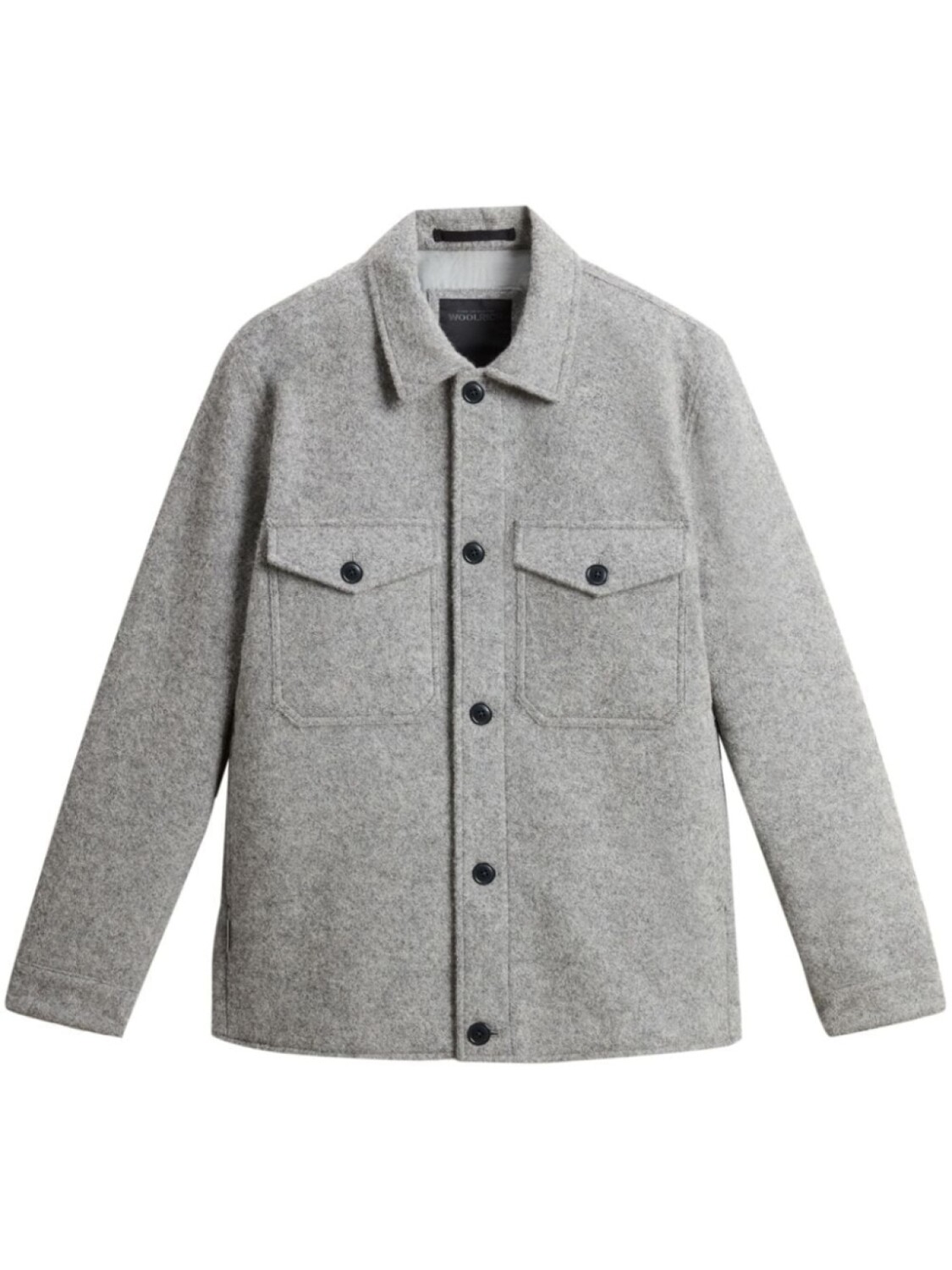 

Укороченная куртка-рубашка со светоотражающим эффектом Woolrich, серый