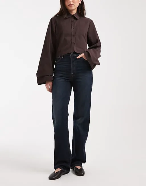 

Темно-синие джинсы с завышенной талией Levi's Ribbage Bells