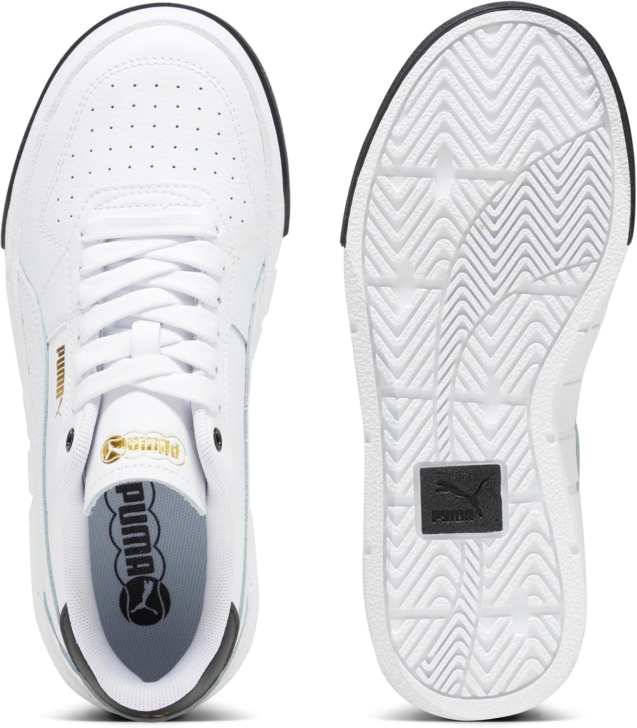 Детские кроссовки Puma Unisex-Child Cali Court (для малышей), белый/черный — фото 4