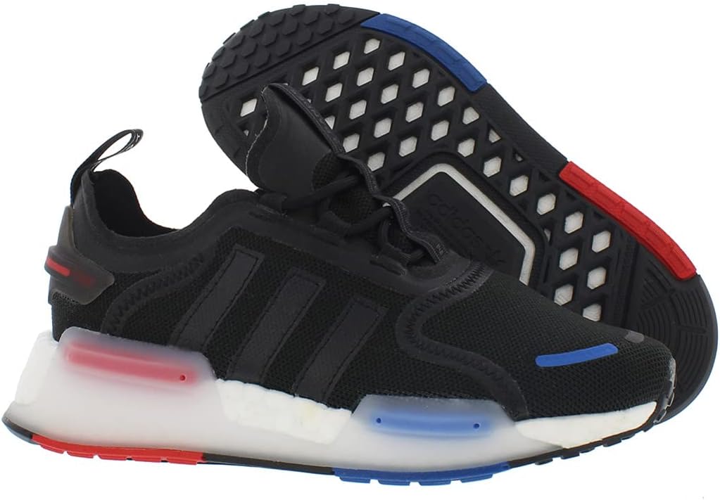 Кроссовки adidas NMDV3 для мальчиков, черный/красный/синий — фото 4