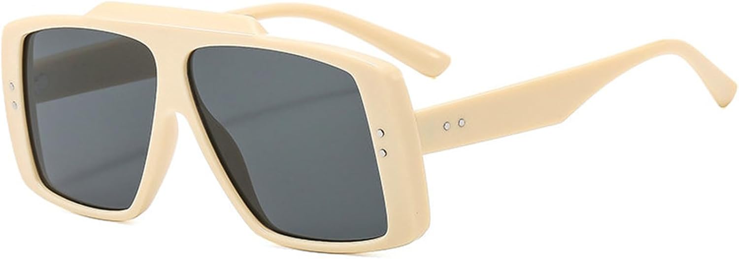 

Женские солнцезащитные очки Helena большого размера с плоской верхней частью, модные, большие, квадратные, дизайнерские, в стиле ретро, ​​пилотские, для активного отдыха, C2