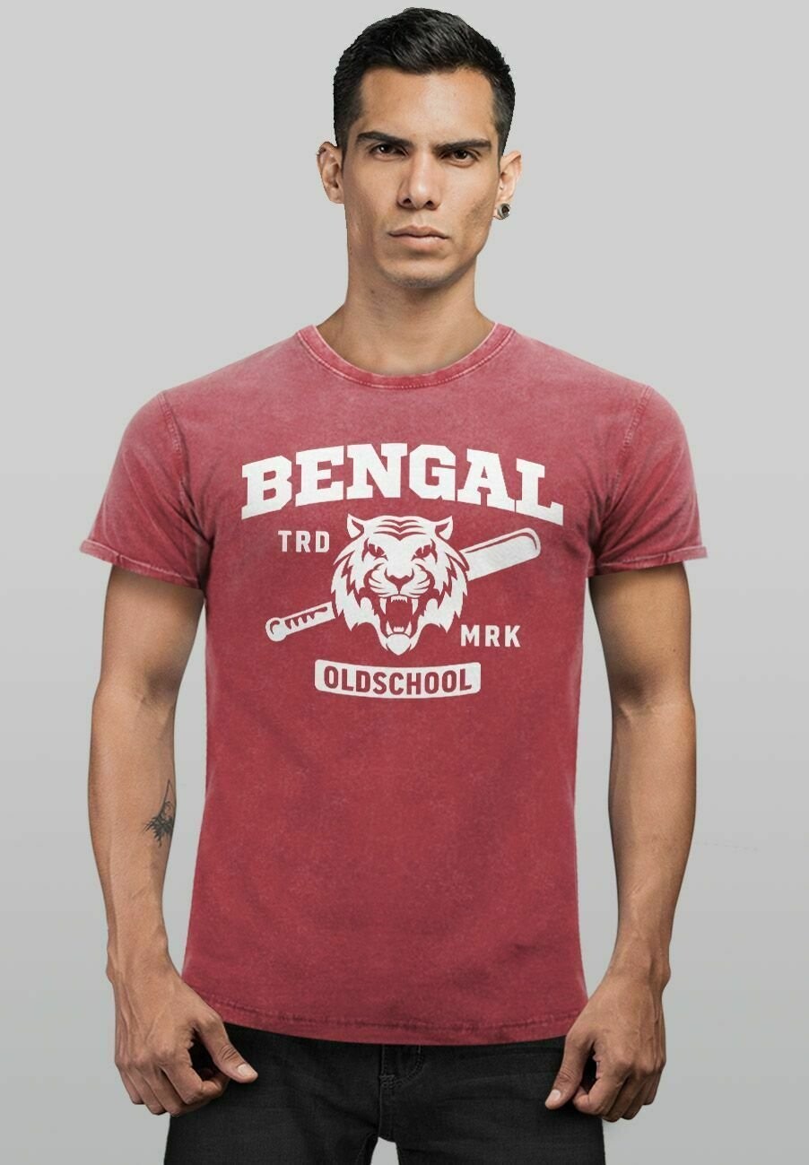 

Футболка с принтом VINTAGE BENGAL TIGER BASEBALL USA Neverless, красный