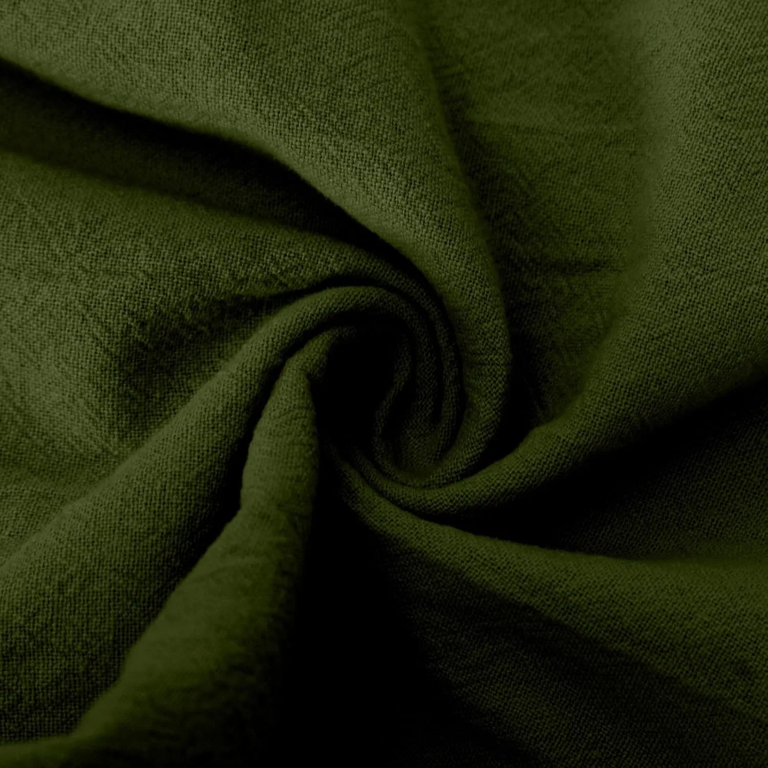 Шорты спортивные на завязках, Cotton Linen, Army Green — фото 3