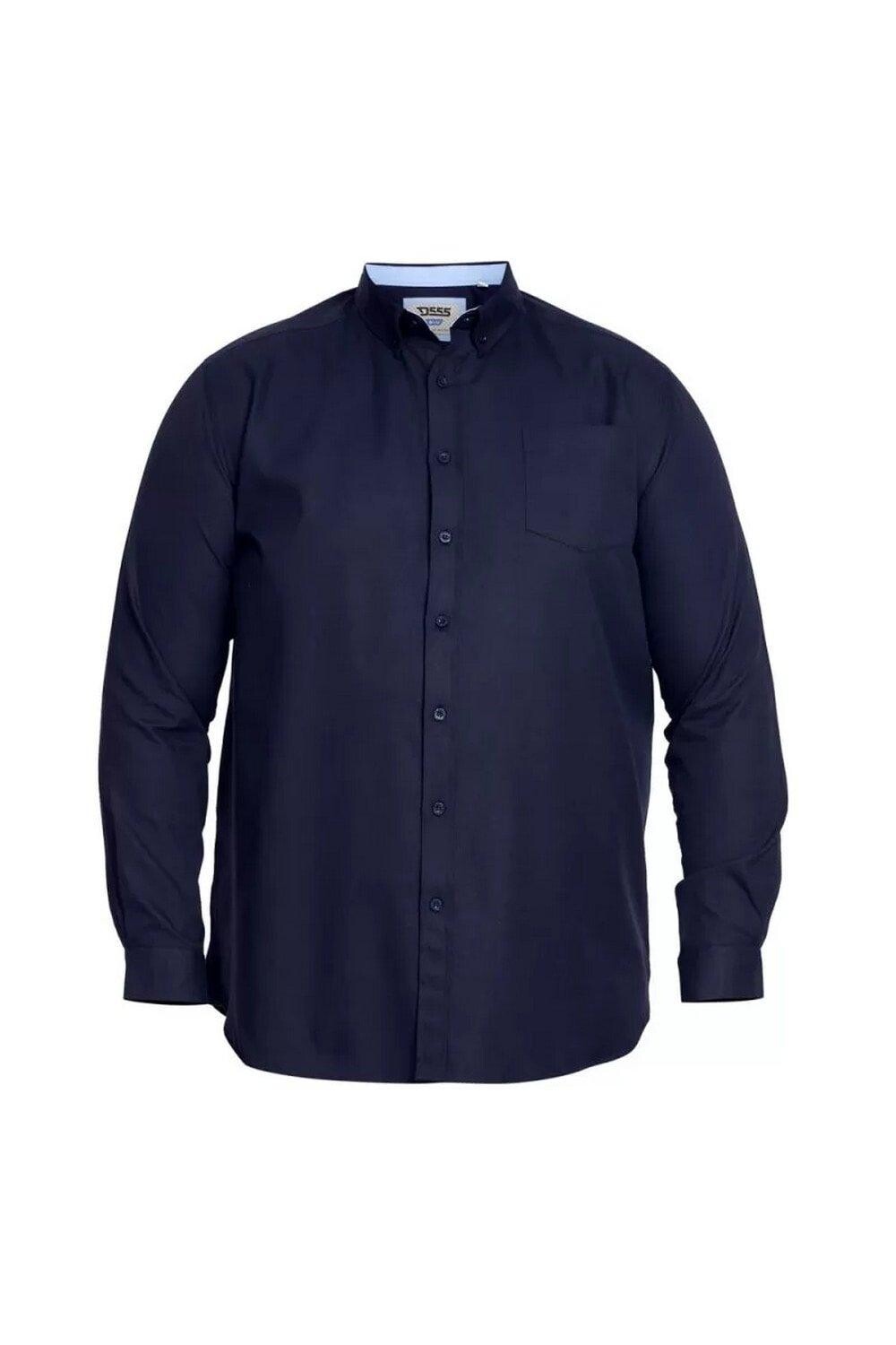 

D555 Richard Oxford Рубашка с длинными рукавами королевского размера Duke Clothing, темно-синий